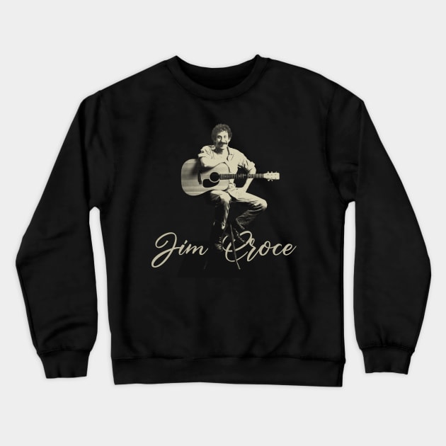 Jim croce #2 Crewneck Sweatshirt by YukieapparelShop